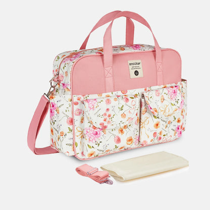 Multifunction Waterproof Single-Shoulder Baby Diaper Crossbody Bag