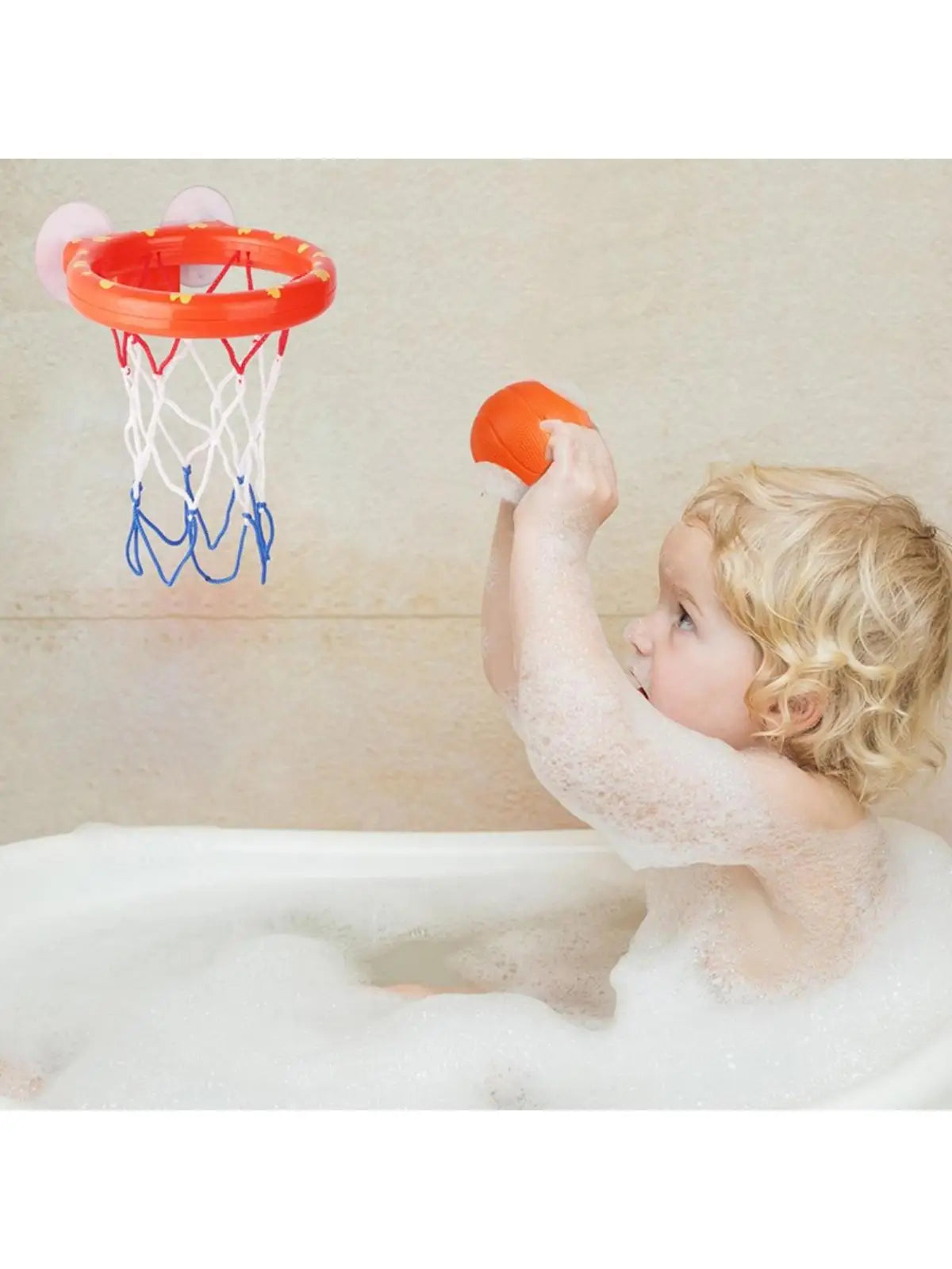 Baby Bath Toy Toddler Basketball Hoop Water Dinosaur Bathtub Play Set