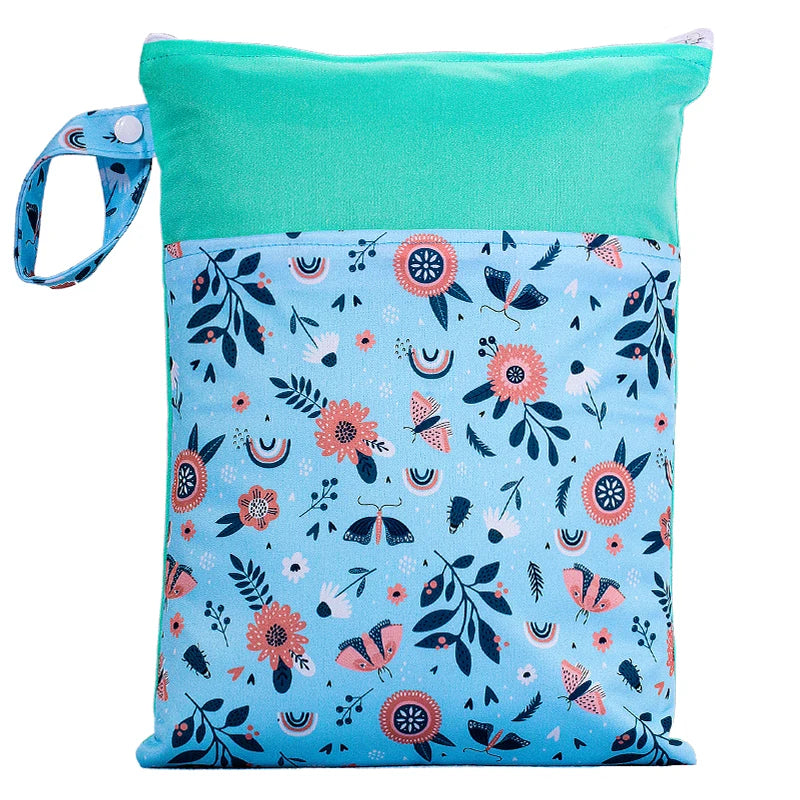 Babyshow Wet Dry Mommy Diaper Bag 35x25cm with Two Zippers