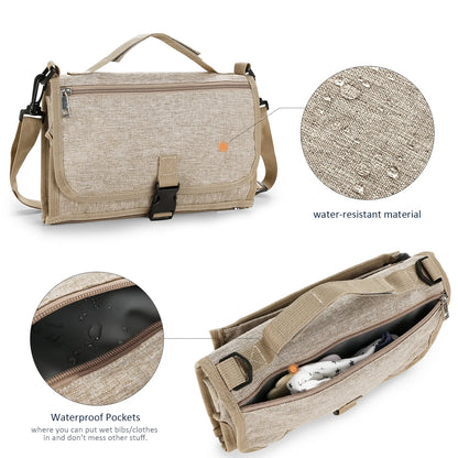 3-in-1 Portable Baby Diaper Changing Pad Waterproof Travel Bag