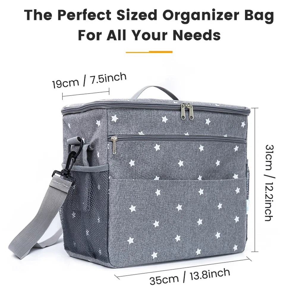 Baby Stroller Diaper Bag Large Capacity Mummy Organizer Backpack
