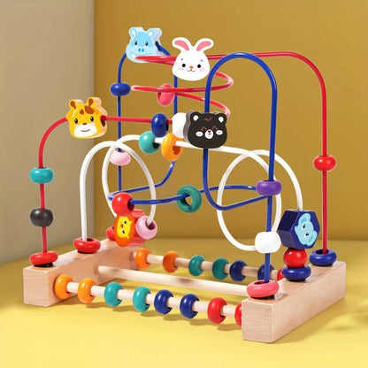 Baby Wooden Beads Building Blocks Early Learning Toy