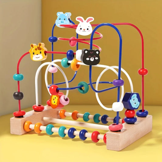 Baby Wooden Beads Building Blocks Early Learning Toy