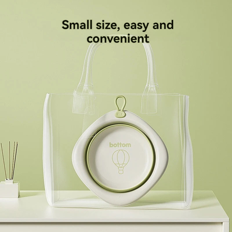 Baby Folding Washbasin Three Piece Set for Washing Face and Feet