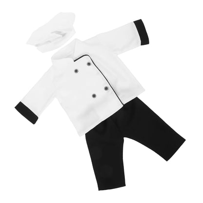 Baby Photography Outfit Newborn Chef Costume Boys Girls Photoshoot Props