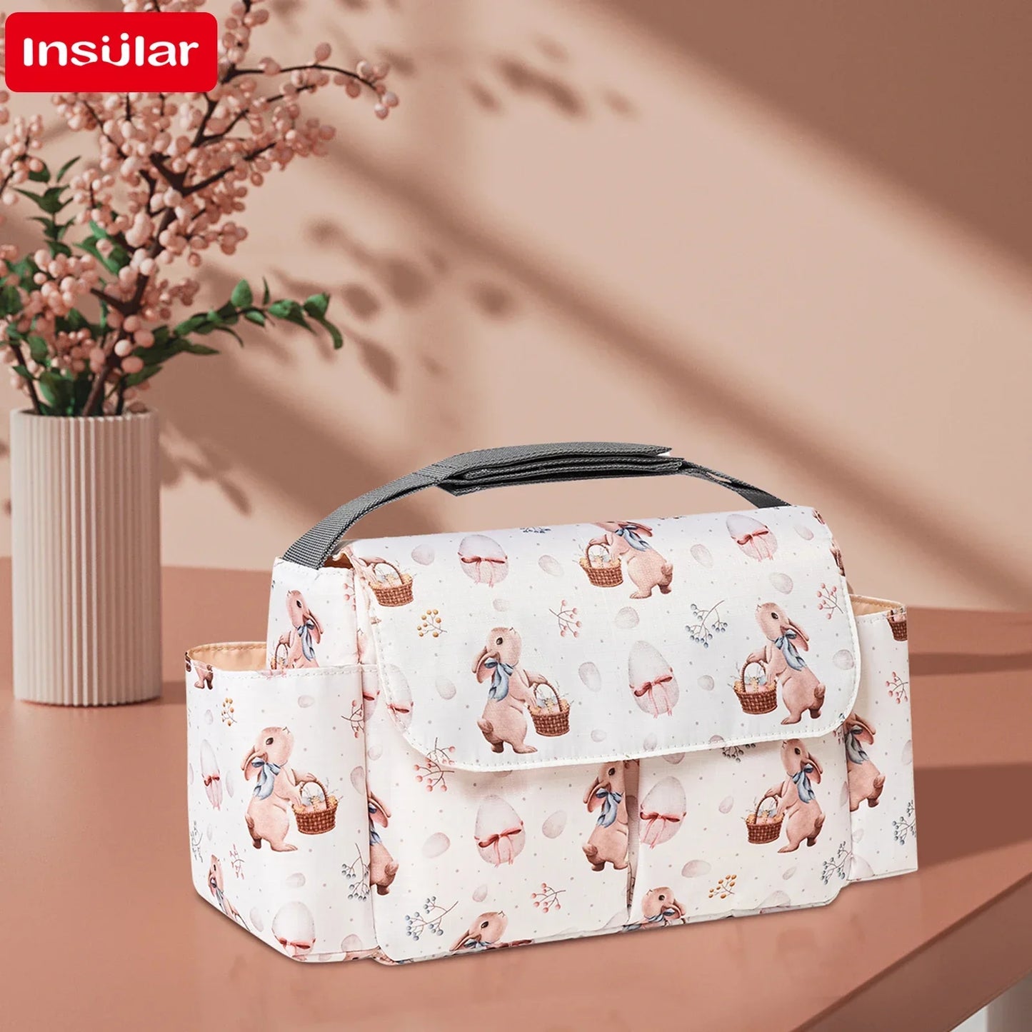 Cartoon Baby Diaper Bag Stroller Organizer Waterproof Nappy Bag