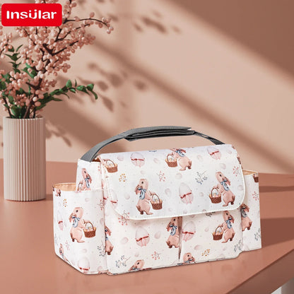 Cartoon Baby Diaper Bag Stroller Organizer Waterproof Nappy Bag