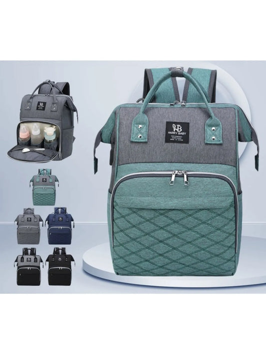 Mommy Diaper Bag Large Capacity Stroller Hanging Backpack with Changing Mat