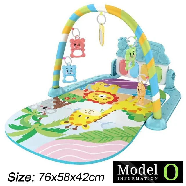 Baby Fitness Play Gym Music Activity Mat Piano Crawling Toy