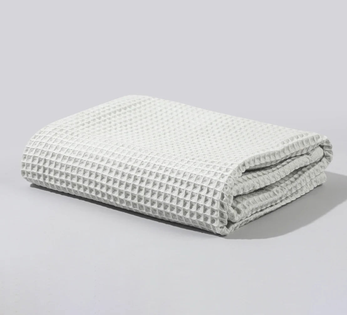 Baby Blanket Newborn Swaddle Waffle Cotton Soft Crib Blanket Essentials
