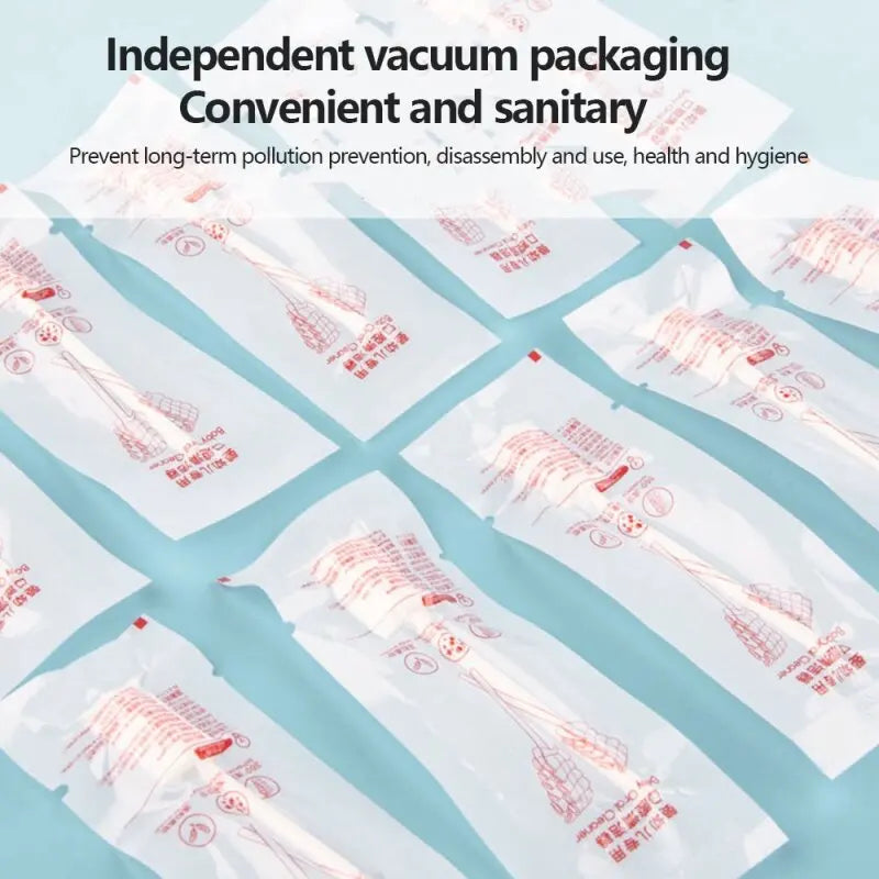 Baby Oral Disposable Cleaner Newborn Milk Teeth Tongue Brush Cotton Swabs