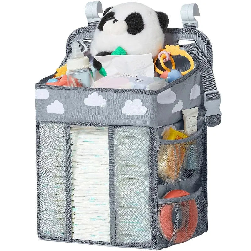Baby Crib Hanging Diaper Organizer for Newborns and Infants