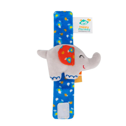 Plush Animal Baby Rattle Soft Sensory Wrist Toy for Newborns 0–12M