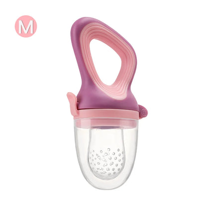Baby Fruit & Vegetable Feeder Food-Grade Silicone Infant Nourishment Feeder with Mesh Bag