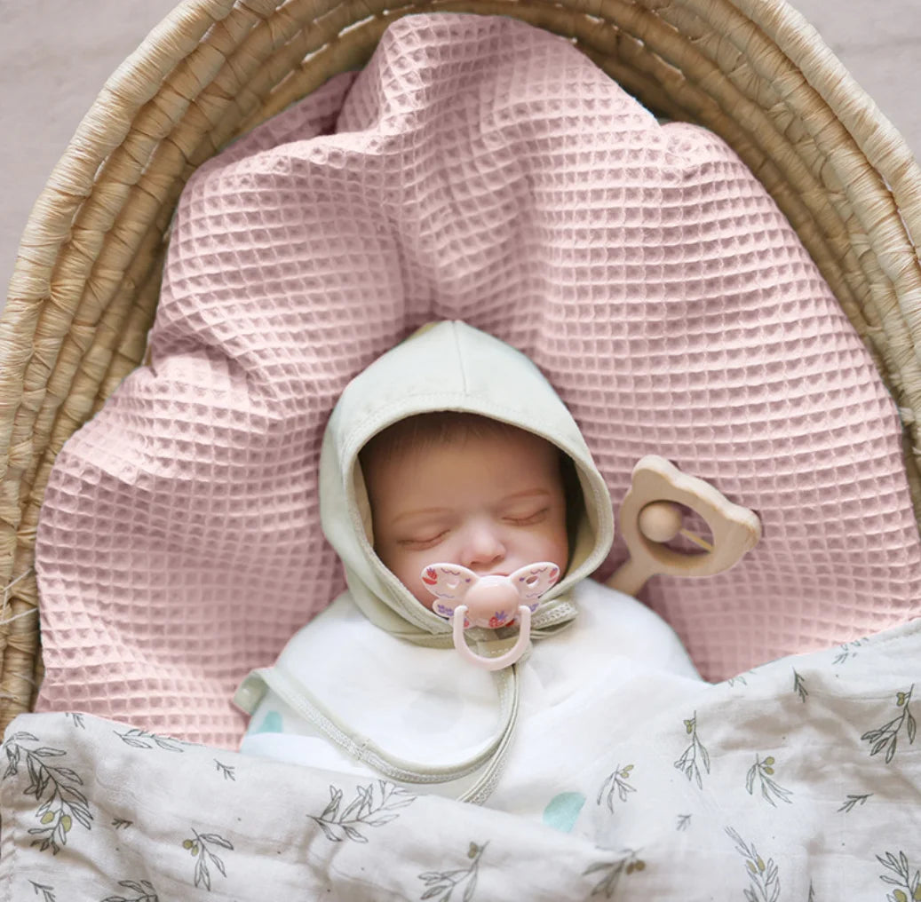 Baby Blanket Newborn Swaddle Waffle Cotton Soft Crib Blanket Essentials