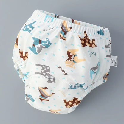 Baby Training Pants 6 Layer Cotton Reusable Breathable Cloth Diapers