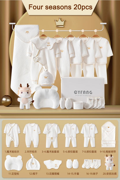 Newborn Baby Clothing 15-20PCS 0-3M 100% Cotton Unisex Infant Boys Girls Set