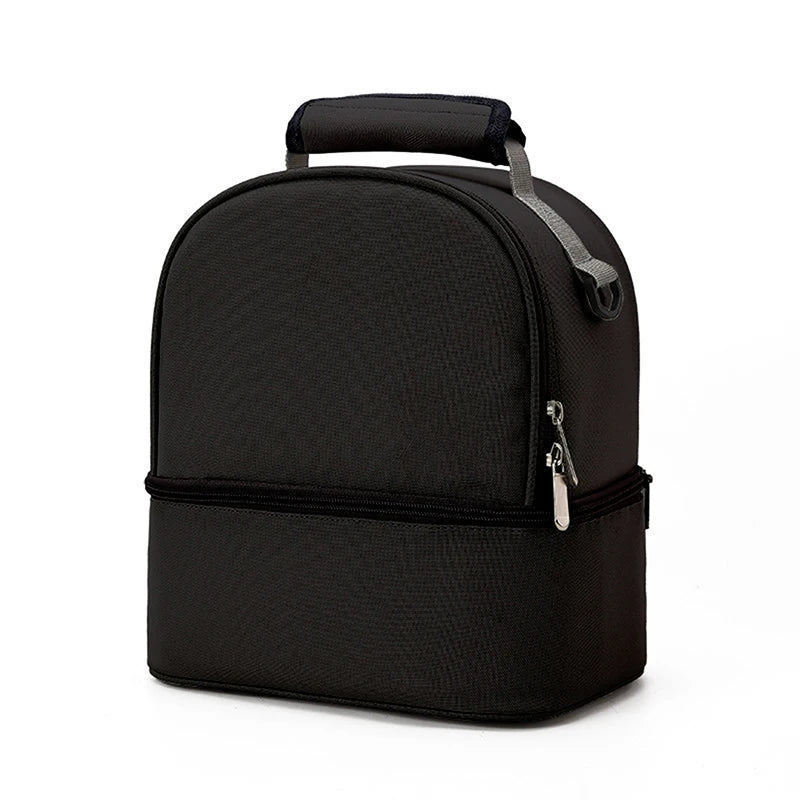 Fashion Insulated Double-Layer Mommy Bag Large Capacity Travel Handbag
