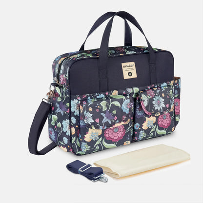 Multifunction Waterproof Single-Shoulder Baby Diaper Crossbody Bag
