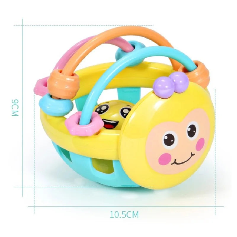 Baby Soft Teething Toy Sensory Rattle Grasping Ball