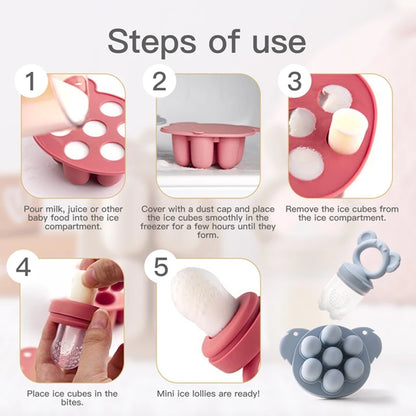Baby Fruit Feeder Silicone Pacifier Teether Food-Grade Baby Feeder