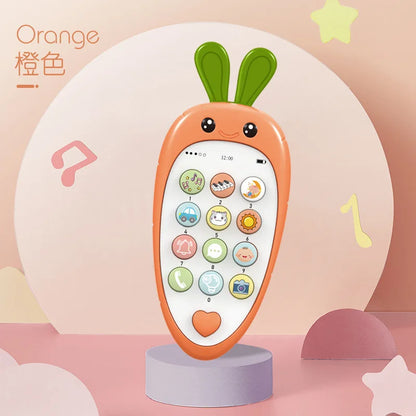 Baby Music Phone Toy with Teether Early Education Infant Telephone