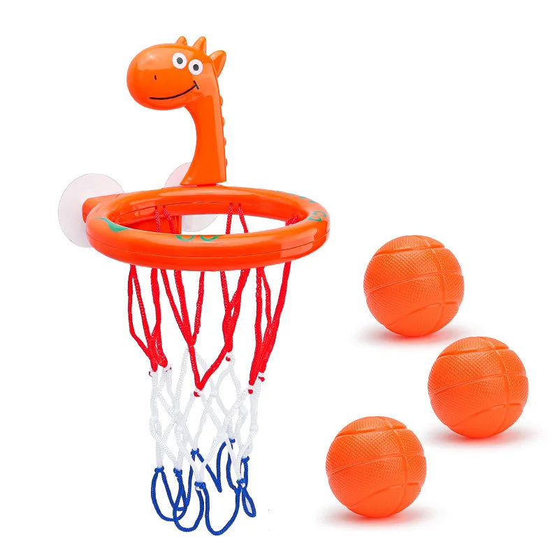 Baby Bath Toy Set Suction Cup Basketball Hoop with 3 Balls