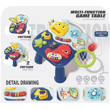 Baby Musical Activity Table Sensory Learning Toy Educational Play Center