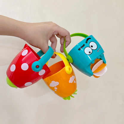 Baby Shower Bath Toys Mini Leaky Bucket Water Play Cups for Toddler