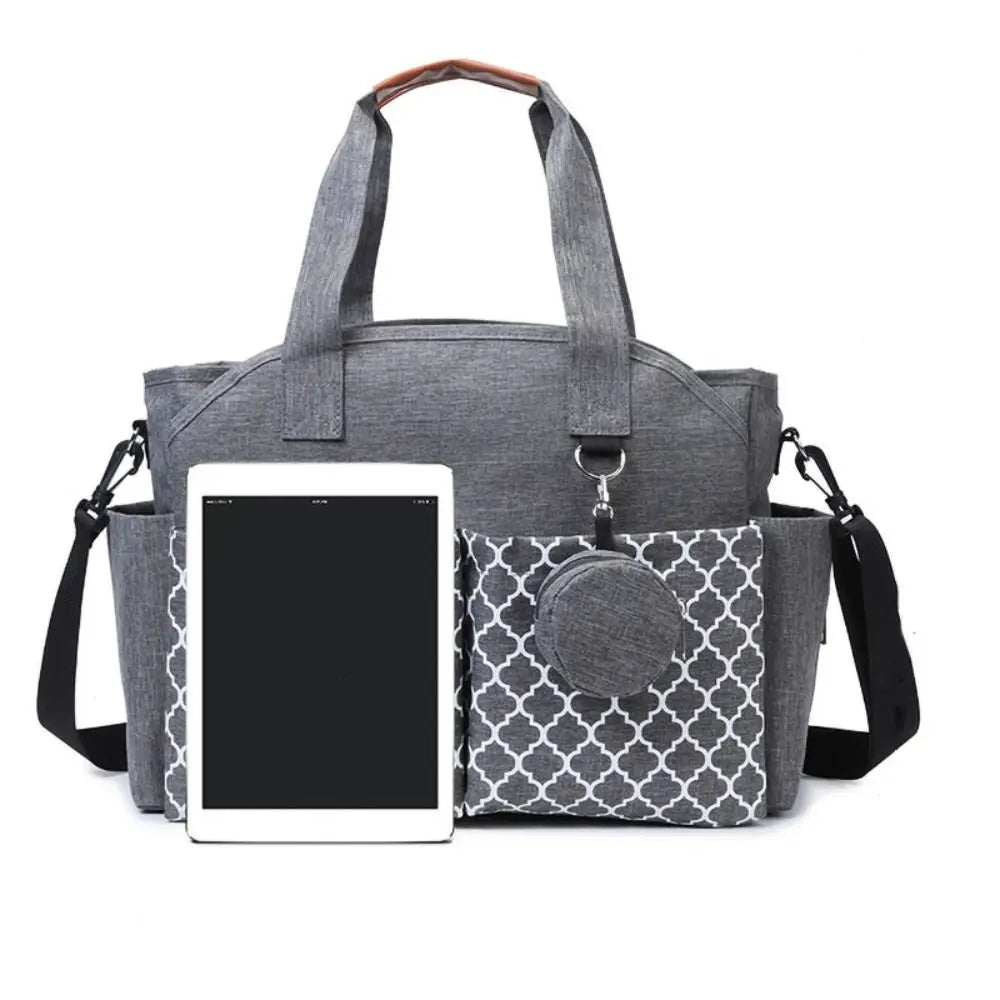 Large Capacity Waterproof Baby Diaper Bag Multi-Compartment Mom Stroller Bag