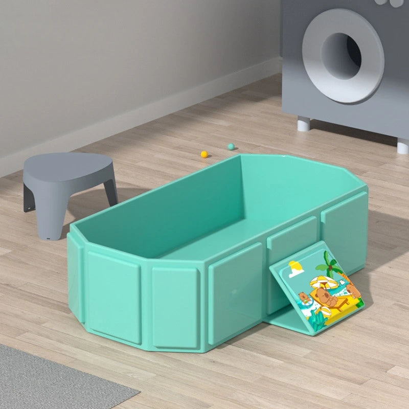 Portable Baby Bathtub Quick Pop-Up Non-Inflatable Space-Saving Tub for Infants 0–8 Years