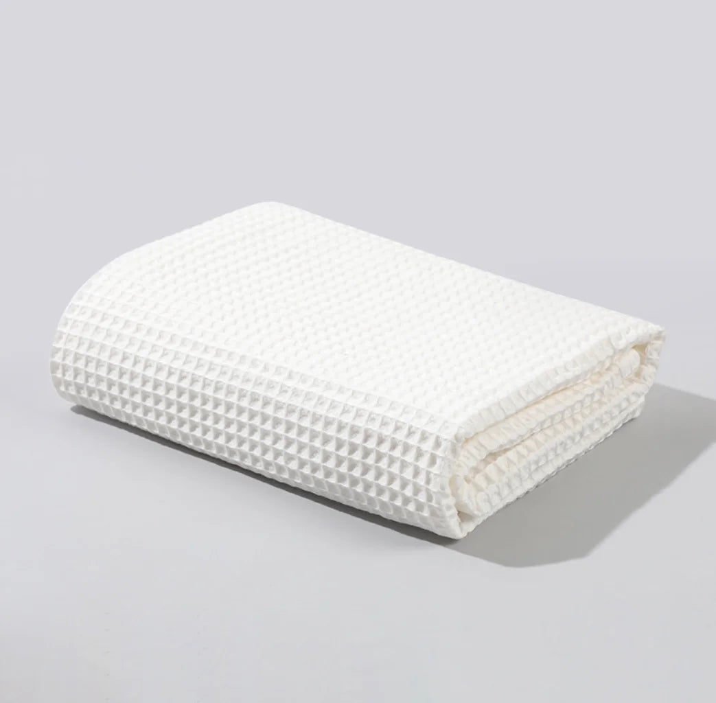 Baby Blanket Newborn Swaddle Waffle Cotton Soft Crib Blanket Essentials