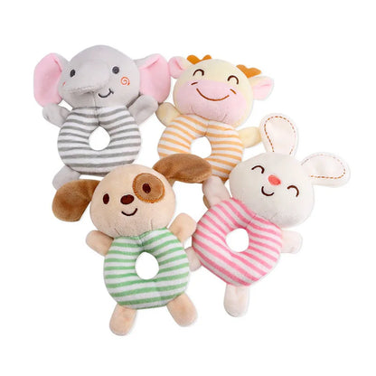 Baby Rattle Toy Plush Cartoon Hand Ring