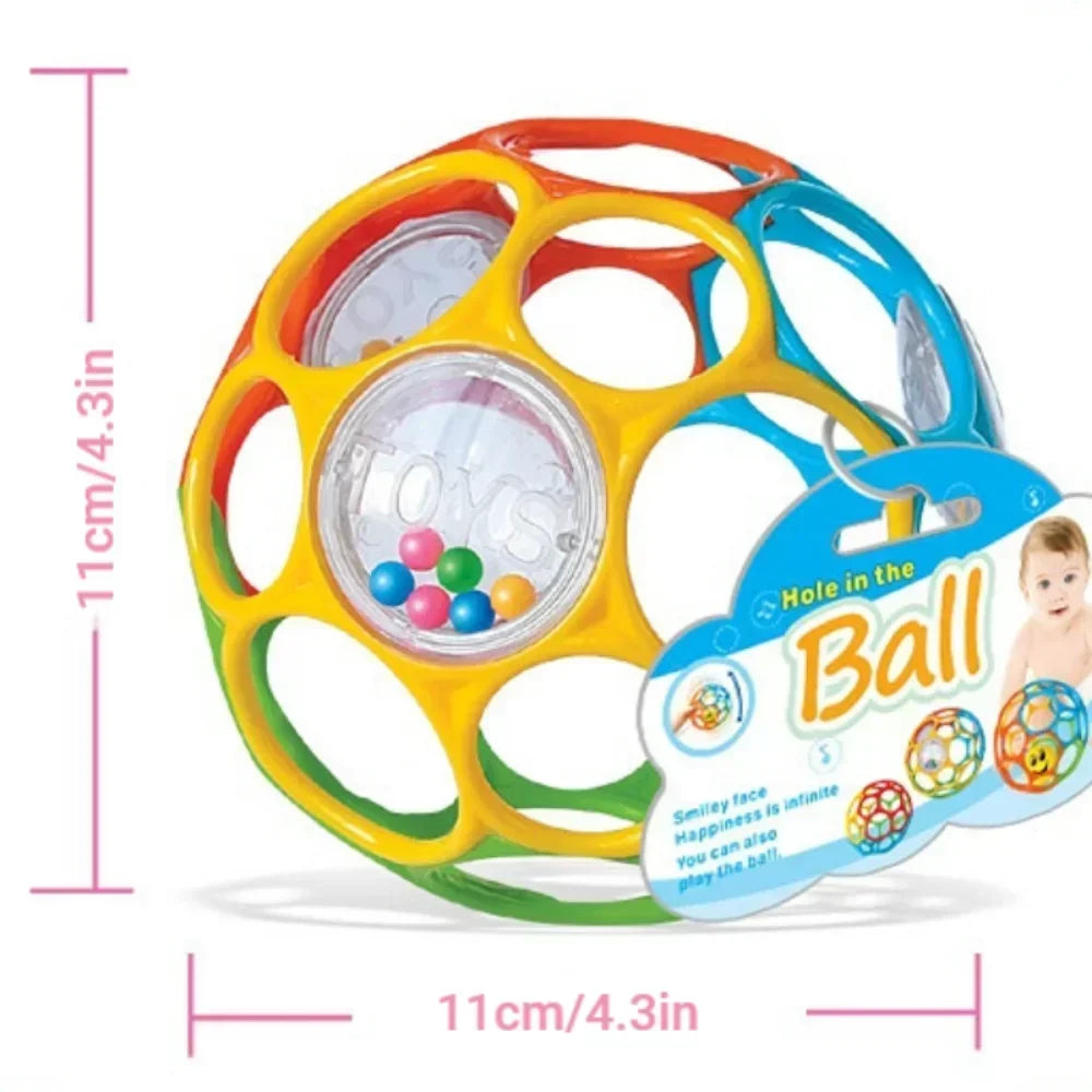 Soft Baby Rattle Ball Teething Sensory Toy for Newborns 0–12M