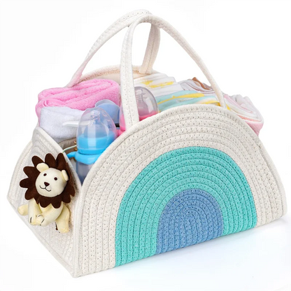 Baby Diaper Organizer Basket for Diapers and Wipes Newborn Essentials