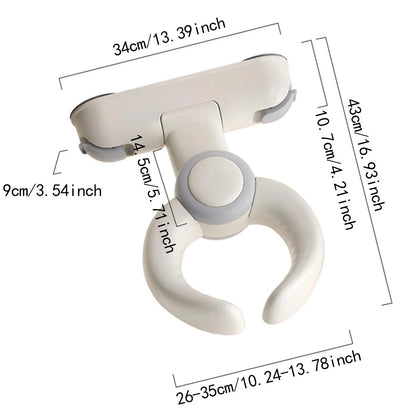 Baby Bath Stand Ergonomic Support with Smooth Handles & Strong Suction Cups