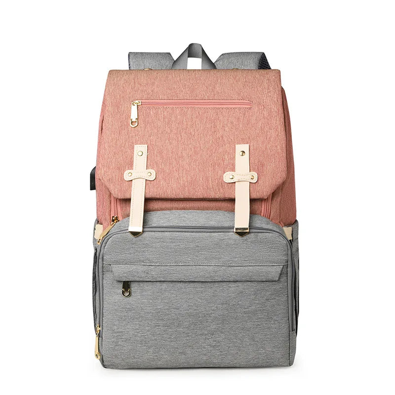 Mommy Bag USB Charging Large Capacity Diaper Bag
