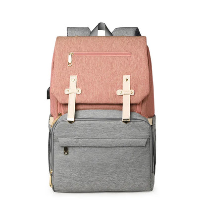 Mommy Bag USB Charging Large Capacity Diaper Bag