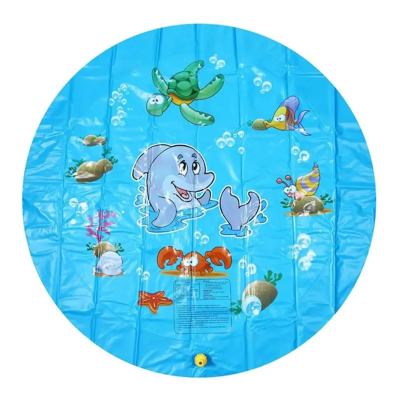Kids Inflatable Water Splash Pool Outdoor Sprinkler Mat