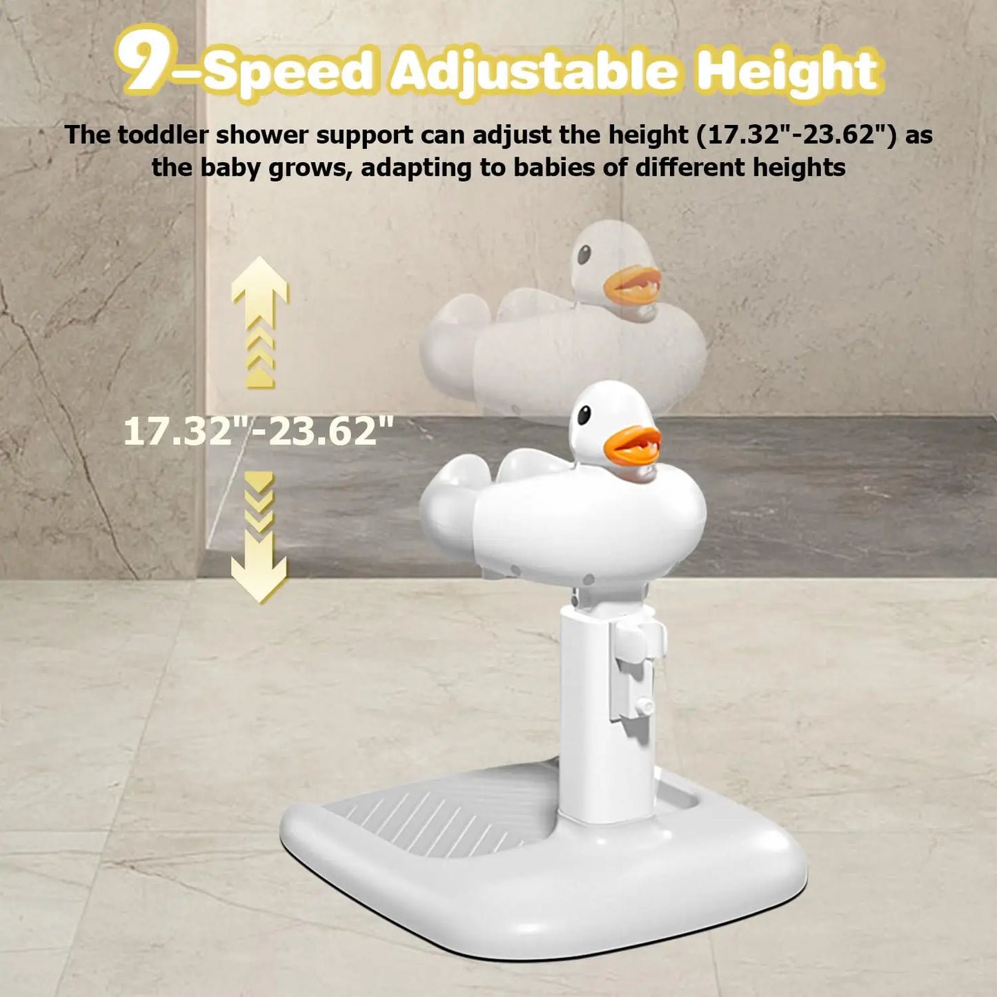 Baby Standing Bath Maker Portable Shower Stand Baby Bath Support Hands-Free