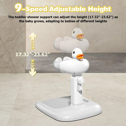 Baby Standing Bath Maker Portable Shower Stand Baby Bath Support Hands-Free