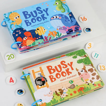 Montessori Baby Busy Book Early Learning Educational Toy