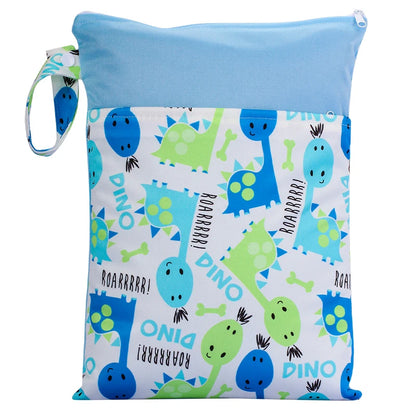 Babyshow Wet Dry Mommy Diaper Bag 35x25cm with Two Zippers