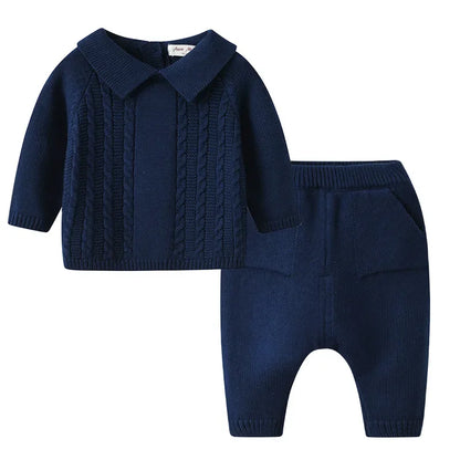 Baby Clothing Set Cotton Newborn Boy Pullover Pants 0-24M Autumn Outfit