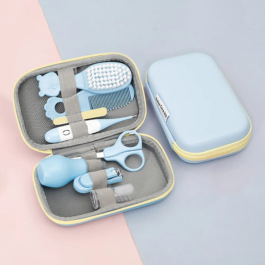 8PCS Baby Care Kit Portable Hygiene Grooming Set with EVA Box