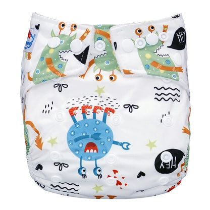 Adjustable Baby Cloth Diapers Washable Reusable 3-15kg