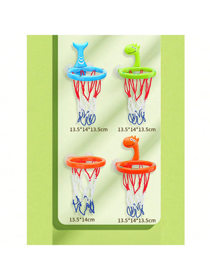 Baby Bath Toy Toddler Basketball Hoop Water Dinosaur Bathtub Play Set