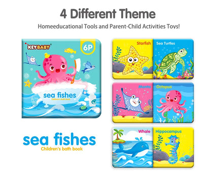 Soft Baby EVA Cartoon Bath Book Montessori Waterproof Early Educational Toy