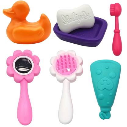 Baby Doll Feeding Bottle Toy Set 2pcs with Pacifier