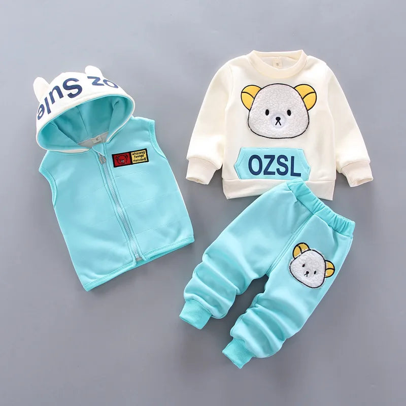 Newborn Baby Hoodie + Pant Outfit Boys Girls Autumn Infant Clothing Set